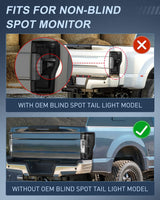Nilight 2017 2018 2019 Ford F250 F350 Super Duty Rear Lamp Replacement Taillight Assembly OE Style Driver Side and Passenger Side Smoke Lens, view 2