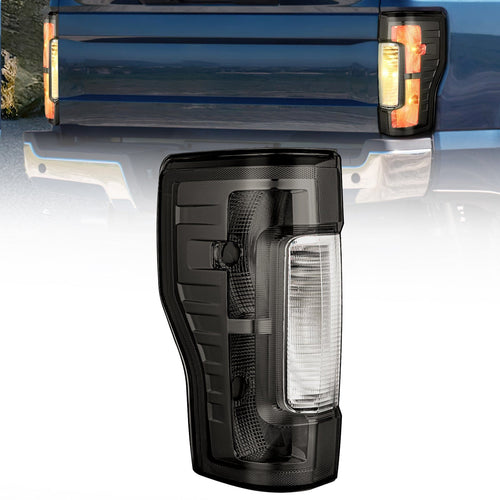 Nilight 2017 2018 2019 Ford F250 F350 Super Duty Rear Lamp Replacement Taillight Assembly OE Style Driver Side Smoke Lens
