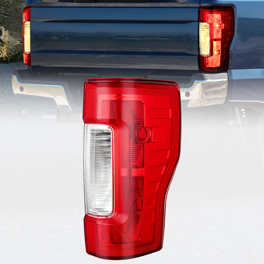 Nilight 2017 2018 2019 Ford F250 F350 Super Duty Rear Lamp Replacement Taillight Assembly OE Style Passenger Side Red Lens