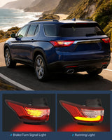 Nilight Taillight Assembly Compatible with 2018 2019 2020 2021 Chevy Traverse LED Outer Tail Light OE Style Rear Outer Lamp Replacement Driver Side, view 3