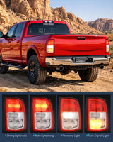 Nilight Taillight Assembly Compatible with 2019 2020 2021 2022 2023 Dodge Ram 2500 2019-2023 Dodge Ram 3500 Red Bezel Tail Light OE Style Rear Lamp Replacement Driver and Passenger Side, view 4