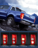 Nilight Taillight Assembly Compatible with 2019 2020 2021 2022 2023 Ford Ranger XL Rear Lamp Replacement OE Style LED and halogen bulbs Driver Passenger Side, view 4