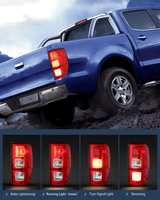 Nilight 2019 2020 2021 2022 2023 Ford Ranger XL Rear Lamp Replacement Taillight Assembly OE Style with LED and halogen bulbs Passenger Side, view 4