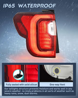 Nilight Taillight Assembly Compatible with 2020 2021 2022 2023 GMC Acadia | SL SLE SLT Denali LED Outer Tail Light Replacement OE Style Chrome Bezel Driver side and Passenger Side, view 5