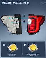 Nilight Taillight Assembly Compatible with 2020 2021 2022 2023 GMC Acadia Tail Light Replacement OE Style Passenger Side with Bulbs, view 2