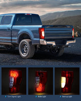Nilight Taillight Assembly Compatible with 2020 2021 2022 Ford F250 F350 Super Duty Non-Blind Spot Halogen Type Rear Tail Light Driver Side, view 4