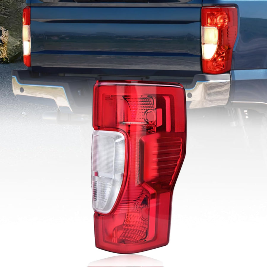 Nilight Taillight Assembly Compatible with 2020 2021 2022 Ford F250 F350 Super Duty Non-Blind Spot Halogen Type Rear Tail Light Passenger Side