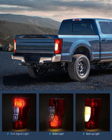 Nilight Taillight Assembly Compatible with 2020 2021 2022 Ford F250 F350 Super Duty Non-Blind Spot Halogen Type Rear Tail Light Passenger Side, view 4