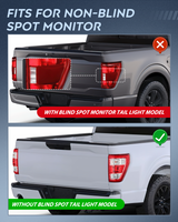 Nilight Taillight Assembly Compatible with 2021 2022 2023 Ford F150 XL Non Blind Spot Tail Light Model Rear Lamp Replacement OE Style halogen bulbs Passenger Side, view 2