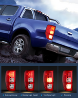 Nilight Taillight Assembly Compatible with Ford Ranger XL 2019 2020 2021 2022 2023 Rear Tail Light Lamp Replacement OE Style LED and halogen bulbs Driver Side, view 4