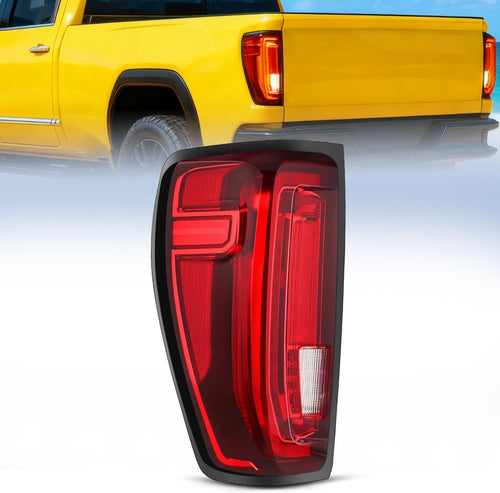 Nilight Taillight Assembly Compatible with GMC 2019 2020 2021 2022 2023 2024 Sierra 1500 LED Type Tail Lights 2020-2024 Sierra 2500HD 3500HD Rear Lamp Replacement Driver Side