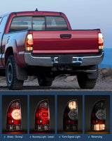 Nilight Taillight Assembly Compatible with Toyota Tacoma 2005 2006 2007 2008 2009 2010 2011 2012 2013 2014 2015 Rear Lamp Replacement Black Housing LED Lens Driver Side, view 3