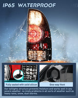 Nilight Taillight Assembly Compatible with Toyota Tacoma 2005 2006 2007 2008 2009 2010 2011 2012 2013 2014 2015 Rear Lamp Replacement Black Housing LED Lens Passenger Side, view 4