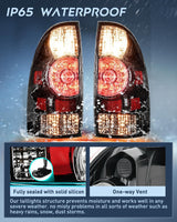 Nilight Taillight Assembly Compatible with Toyota Tacoma 2005 2006 2007 2008 2009 2010 2011 2012 2013 2014 2015 Rear Tail Light Lamp Replacement Black Housing LED Lens Driver and Passenger Side, view 4