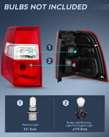 Nilight Taillight Assembly for 2007-2017 Ford Expedition Driver Side | Fits 2007 2008 2009 2010 2011 2012 2013 2014 2015 2016 2017 Ford Expedition OE Style Rear Tail Light Replacement, view 2