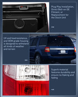 Nilight Taillight Assembly for 2007-2017 Ford Expedition Driver Side | Fits 2007 2008 2009 2010 2011 2012 2013 2014 2015 2016 2017 Ford Expedition OE Style Rear Tail Light Replacement, view 5