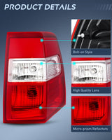 Nilight Taillight Assembly for 2007-2017 Ford Expedition Passenger Side | Fits 2007 2008 2009 2010 2011 2012 2013 2014 2015 2016 2017 Ford Expedition OE Style Rear Tail Light Replacement, view 5