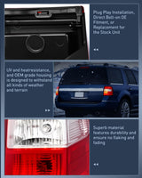 Nilight Taillight Assembly for 2007-2017 Ford Expedition Passenger Side | Fits 2007 2008 2009 2010 2011 2012 2013 2014 2015 2016 2017 Ford Expedition OE Style Rear Tail Light Replacement, view 6