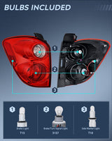 Nilight Taillight Assembly for 2010 2011 2012 2013 2014 2015 Chevy Equinox | Tail Light OE Style Rear Lamp Replacement Driver Side, view 2