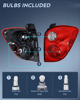 Nilight Taillight Assembly for 2010 2011 2012 2013 2014 2015 Chevy Equinox | Tail Light OE Style Rear Lamp Replacement Passenger Side, view 2
