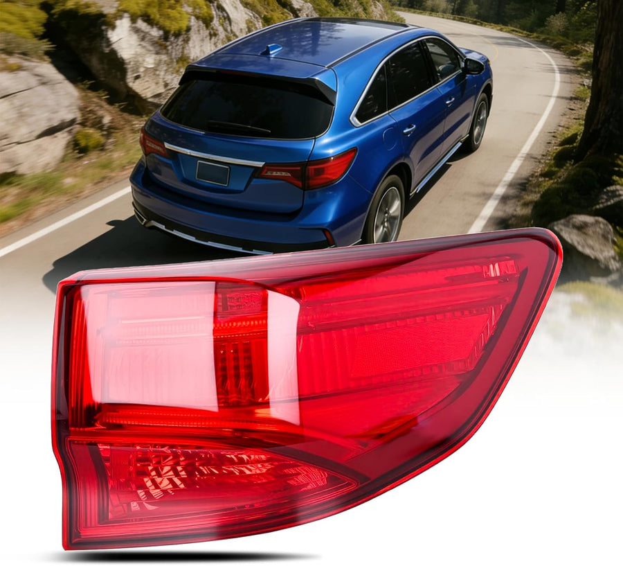 Nilight Taillight Assembly for 2014 2015 2016 2017 2018 2019 2020 Acura MDX | Tail Light OE Style Outer Rear Lamp Replacement Passenger Side