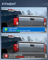 Nilight Taillight Assembly for 2016 2017 2018 Chevy Silverado 1500 | High Country Custom LS LT LTZ SSV WT LED Models Tail Light OE Style Rear Lamp Replacement Driver and Passenger Side, view 2
