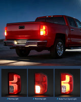 Nilight Taillight Assembly for 2016 2017 2018 Chevy Silverado 1500 | High Country Custom LS LT LTZ SSV WT LED Models Tail Light OE Style Rear Lamp Replacement Driver and Passenger Side, view 3