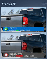Nilight Taillight Assembly for 2016 2017 2018 Chevy Silverado 1500 | High Country Custom LS LT LTZ SSV WT LED Models Tail Light OE Style Rear Lamp Replacement Passenger Side, view 2
