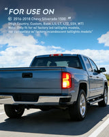 Nilight Taillight Assembly for 2016 2017 2018 Chevy Silverado 1500 | High Country Custom LS LT LTZ SSV WT LED Models Tail Light OE Style Rear Lamp Replacement Passenger Side, view 5