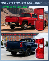 Nilight Taillight Assembly for 2019 2020 2021 2022 2023 Chevy Silverado1500 | 2020 2021 2022 2023 Silverado 2500HD 3500HD LED Tail Light Rear Lamp Replacement Driver and Passenger Side, view 2