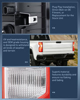 Nilight Taillight Assembly for 2019 2020 2021 2022 2023 Chevy Silverado1500 | 2020 2021 2022 2023 Silverado 2500HD 3500HD LED Tail Light Rear Lamp Replacement Driver Side, view 6