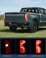 Nilight Taillight Assembly for 2019 2020 2021 2022 2023 Chevy Silverado1500 | 2020 2021 2022 2023 Silverado 2500HD 3500HD LED Tail Light Rear Lamp Replacement Passenger Side, view 4