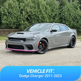 Nilight Rain Guards for Dodge Charger 2011-2023 2018 2019 2020 2021 2022 2023, Window Wind Deflectors Vent Visors, Tape on-4PCS, view 5
