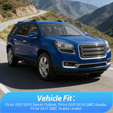 Nilight Tape-On Rain Guards for GMC Acadia 2007-2016, 4PCS | Out-Channel Smoke Window Visors, Helps Reduce Wind Noise, Fits Saturn Outlook 2007-2010, 2017 GMC Acadia Limited, view 3