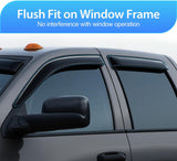 Nilight Tape-On Rain Guards for Honda Accord 2003 2004 2005 2006 2007 | Outside Mount Window Visors Vent Visors Deflectors, Smoke Tint, 4PCS, view 2