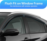 Nilight Tape-On Window Visors for Chevy Tahoe 2015-2020, 4PCS | Out-Channel Smoke Rain Guards, Helps Vent Fresh Air in Rainy Weather, Fits Cadillac Escalade/GMC Yukon 2015-2020, view 3