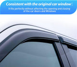 Nilight Tape-On Window Visors for Ford F250 Crew Cab 1999-2016, 4PCS | Fits 1999-2016 Ford F250 F350 F450 F550 Super Duty Crew Cab, Smoke Out-Channel Rain Guards for Long-Haul Driving, view 2