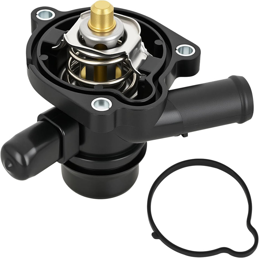 Nilight Thermostat Housing Assembly Compatible with Chevy Cruze 2011-2016 Sonic 2012-2020 Trax 2013-2021 Buick Encore 2013-2020 Engine Coolant Thermostat Housing for Car 902-808 25200455 55565336