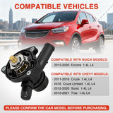 Nilight Thermostat Housing Assembly Compatible with Chevy Cruze 2011-2016 Sonic 2012-2020 Trax 2013-2021 Buick Encore 2013-2020 Engine Coolant Thermostat Housing for Car 902-808 25200455 55565336, view 2