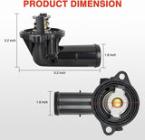 Nilight Thermostat Housing Assembly Compatible with Dodge Durango Jeep Grand Cherokee 2011-2015 Wrangler 2012-2017 JK 2018 Engine Coolant Thermostat Housing for Car 902-852 5184655AD 5184651AF AG AH, view 4
