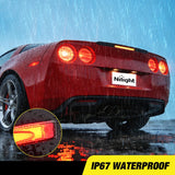 Nilight Third Brake Light for Chevy Corvette C6 2005-2013, Smoked Lens | for Chevy Corvette C6 2005 2006 2007 2008 2009 2010 2011 2012 2013, High Mount 3rd Stop Car Rear Center Cab LED Lamp, view 6