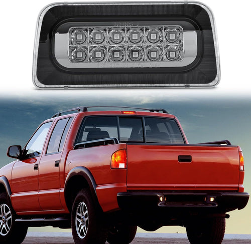 Nilight Third Brake Light for Chevy S10 GMC Sonoma 1994-2003, Smoked Lens | for Chevy S10 GMC Sonoma 1994-2003, Isuzu Hombre 1996-2000, High Mount 3rd Stop LED Lights Replacement