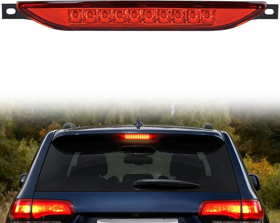 Nilight Third Brake Light for Dodge Caliber 2007-2012, Cherokee 11-17, Red | for Dodge Caliber 2007-2012 Durango 2011-2017 Jeep Cherokee 2011-2017 Compass 2007-2016, High Mount 3rd Stop Car Rear Center