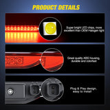 Nilight Third Brake Light for Dodge Caliber 2007-2012, Cherokee 11-17, Red | for Dodge Caliber 2007-2012 Durango 2011-2017 Jeep Cherokee 2011-2017 Compass 2007-2016, High Mount 3rd Stop Car Rear Center, view 2