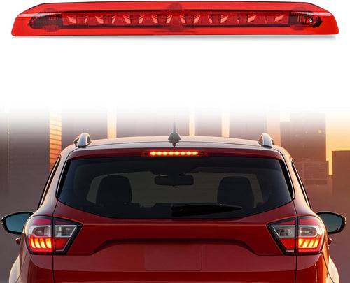 Nilight Third Brake Light for Ford Escape 2013 2014 2015 2016 2017 2018 | for Ford Escape 2013 2014 2015 2016 2017 2018, High Mount 3rd Stop LED Tail Van SUV Rear Cab Center Lamp, Red Lens