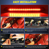 Nilight Third Brake Light for Ford Mustang 1999 2000 2001 2002 2003 2004 | for Ford Mustang 1999 2000 2001 2002 2003 2004, High Mount 3rd Stop LED Rear Cab Center Lamp Van SUV, Smoked Lens, view 3