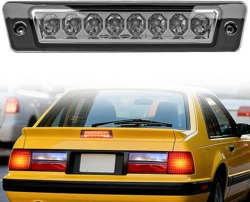 Nilight Third Brake Light for Ford Mustang Hatchback 1987-1993 with Spoiler | for Ford Mustang LX Hatchback 1987 1988 1989 1990 1991 1992 1993 with Spoiler Version, High Mount 3rd Stop LED Lamp, Smoked