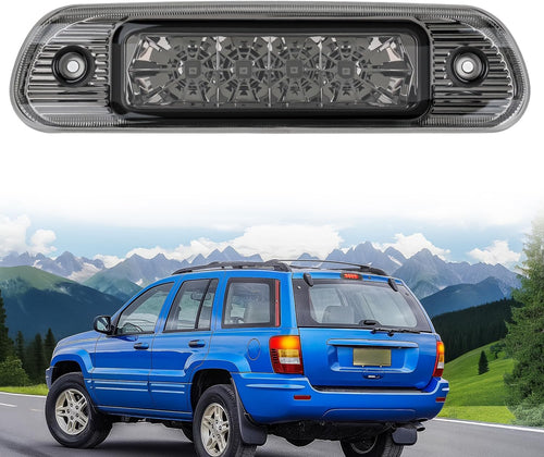 Nilight Third Brake Light for Jeep Cherokee 1999 2000 2001 2002 2003 2004 | for Jeep Cherokee 1999 2000 2001 2002 2003 2004, High Mount 3rd Stop LED Car Rear Cab Center Lamp Replacement, Smoked Lens