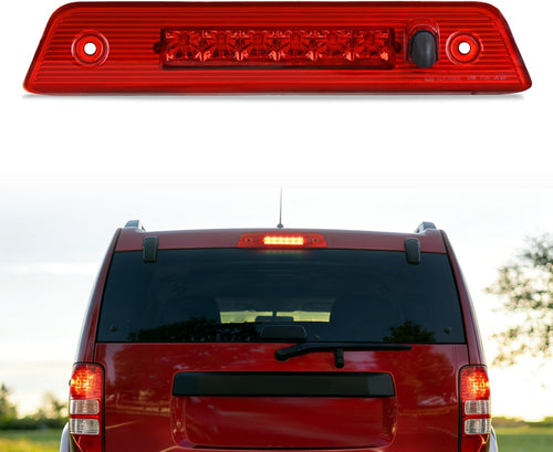 Nilight Third Brake Light for Jeep Liberty 2008-2012, Red Lens for Jeep Liberty 2008 2009 2010 2011 2012, High Mount 3rd Stop Van SUV Rear Center Cab LED Lamp