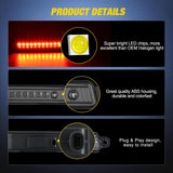 Nilight Third Brake Light for Nissan Armada 2005-2015 Pathfinder Armada2004 | for Nissan Armada 2005-2015 Pathfinder Armada 2004 Infiniti QX56 2004-2010, High Mount 3rd Stop Car Rear Center Cab, Smoked, view 2